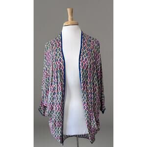 Soft Surroundings Alina Cocoon Topper Kimono Wrap S/M Beach Resort Wear